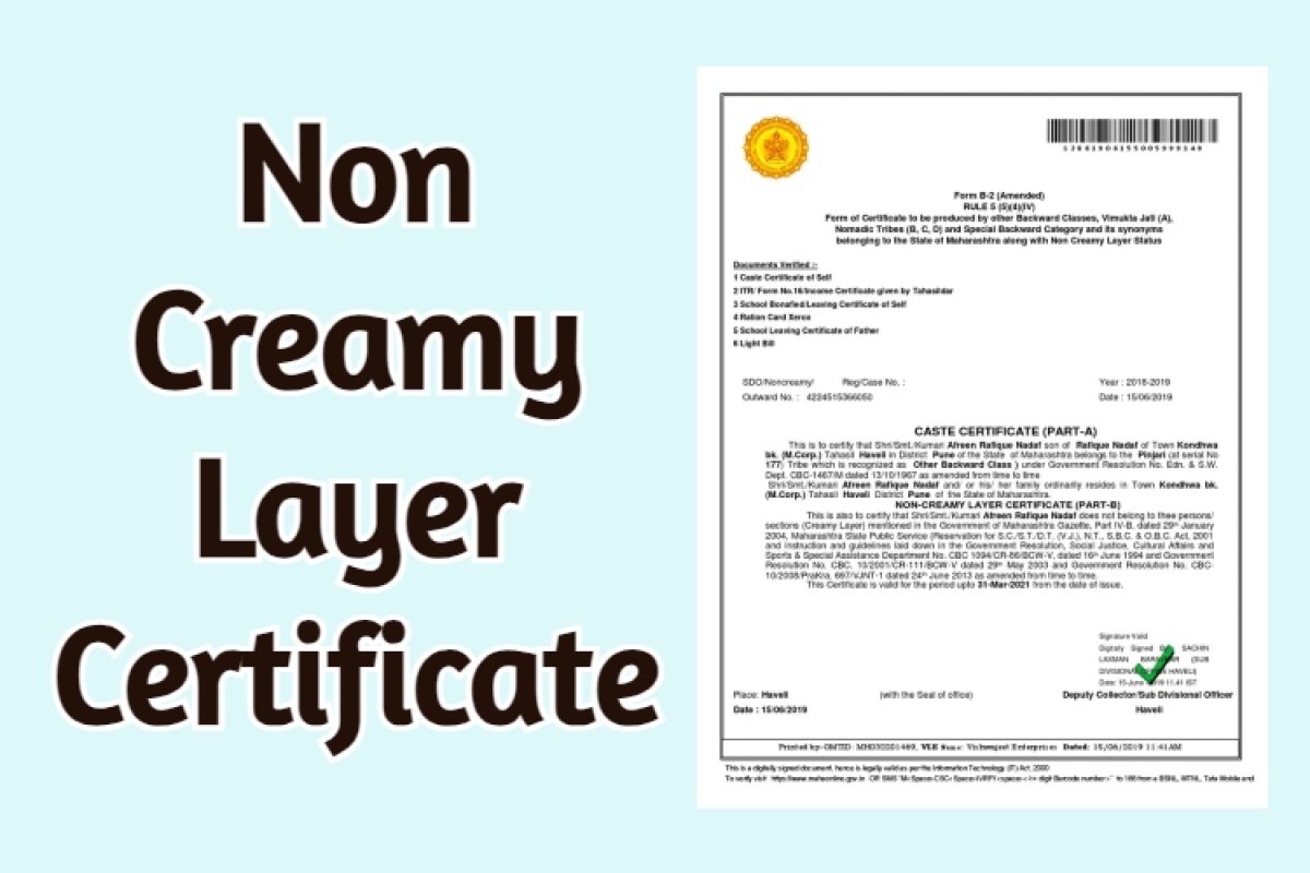 Non Creamy Leayer Certificate Service